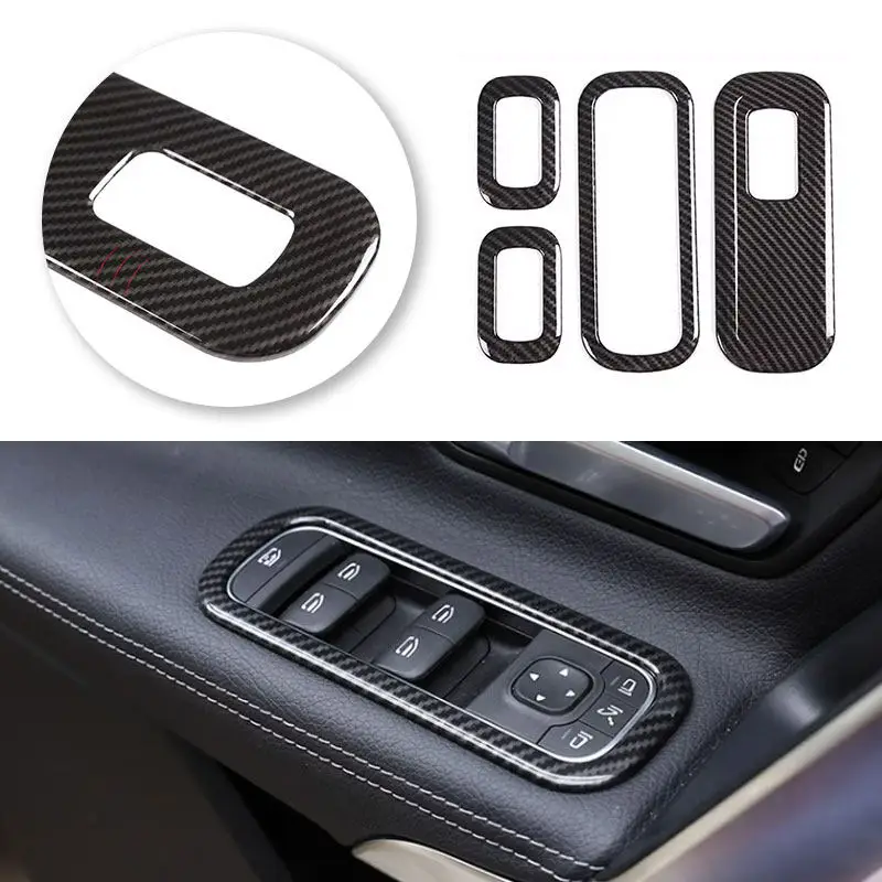 Углеродная текстура ABS для Mercedes Benz A CLA Class W177 V177 C118 W118 2021 2022, кнопка переключателя подъема окна автомобиля, крышка панели
Углеродная текстура ABS для Mercedes Benz A CLA Class W177 V177 C118 W118 2021 2022, кнопка переключателя подъема окна автомобиля, крышка панели