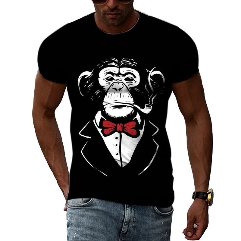 Summer New Men Monkey Printed funny t shirts Fashion Casual Hip Hop Creative harajuku Streetwear O-neck Short Sleeve Tees Tops
Summer New Men Monkey Printed funny t shirts Fashion Casual Hip Hop Creative harajuku Streetwear O-neck Short Sleeve Tees Tops
