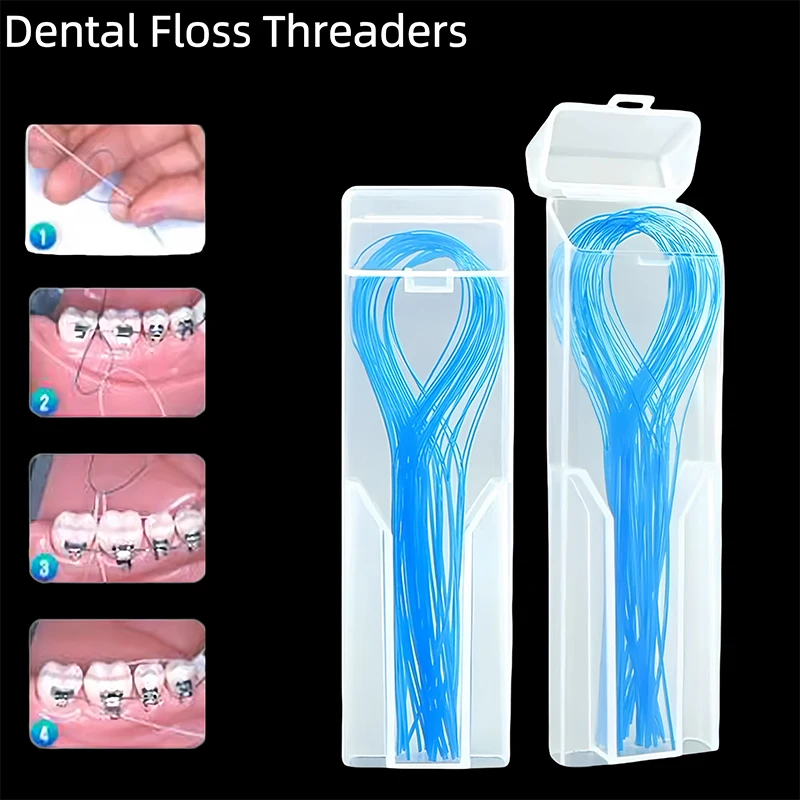 35Pcs Dental Floss Threaders Tooth Brackets Wire Holders for Orthodontic Bridges Dentist Traction Line Oral Care Tools 
35Pcs Dental Floss Threaders Tooth Brackets Wire Holders for Orthodontic Bridges Dentist Traction Line Oral Care Tools