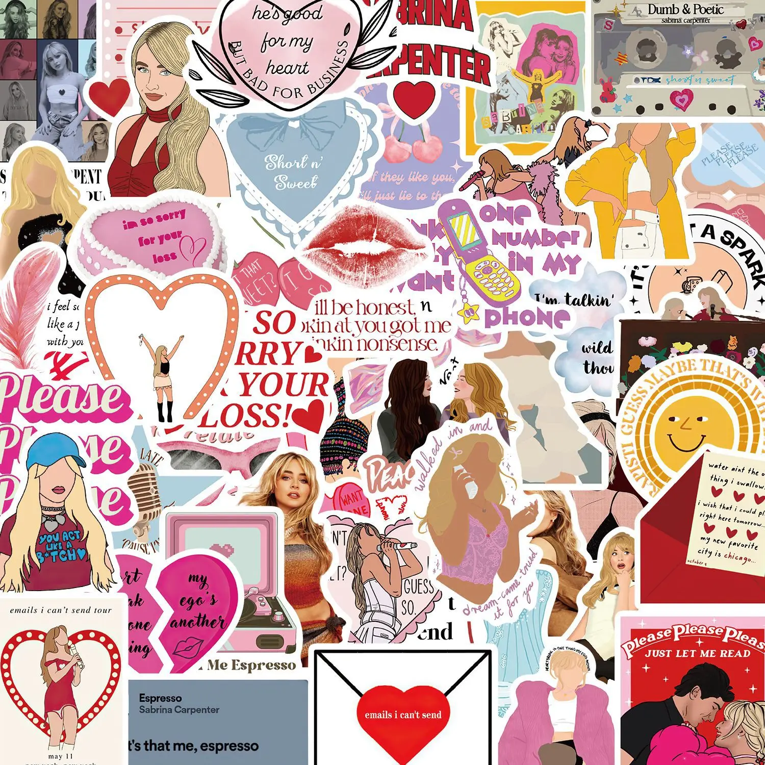 10/50PCS Sabrina Carpenter Sticker Singer Cartoon Sticker Refrigerator Laptop Mobile Phone Guitar Bicycle Skateboard Kids Toys
10/50PCS Sabrina Carpenter Sticker Singer Cartoon Sticker Refrigerator Laptop Mobile Phone Guitar Bicycle Skateboard Kids Toys