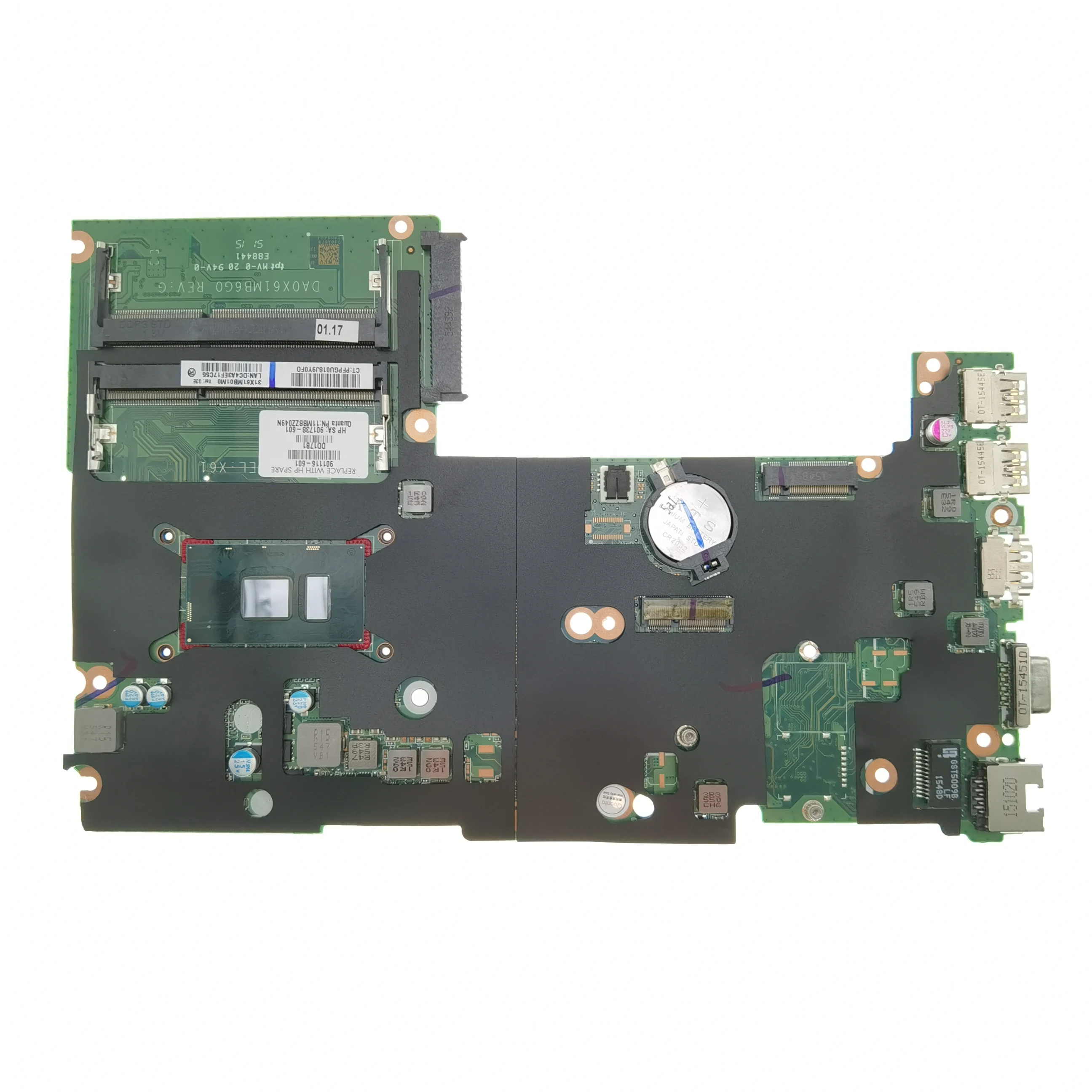 DA0X61MB6G0 для HP ProBook 440 G3 430 G3, материнская плата ноутбука UMA DDR3 I3, I5, I7, тестирование процессора, 100% работа.
DA0X61MB6G0 для HP ProBook 440 G3 430 G3, материнская плата ноутбука UMA DDR3 I3, I5, I7, тестирование процессора, 100% работа.
