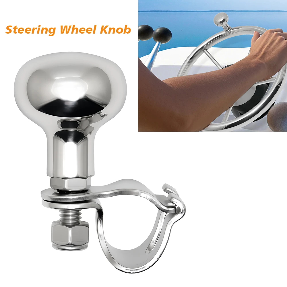 316 Stainless Steel Steering Wheel Knob Boat Duty Anti Slip Steering Wheel Cover Spinner Knob Handle Booster Grip Marine Tool
316 Stainless Steel Steering Wheel Knob Boat Duty Anti Slip Steering Wheel Cover Spinner Knob Handle Booster Grip Marine Tool