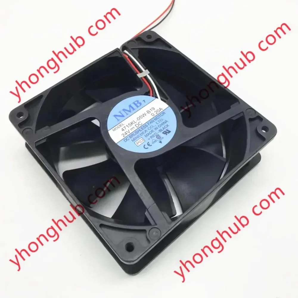 NMB-MAT 4715KL-05W-B19 P03 DC 24V 0.20A 120x120x38mm Cooling Fan
NMB-MAT 4715KL-05W-B19 P03 DC 24V 0.20A 120x120x38mm Cooling Fan