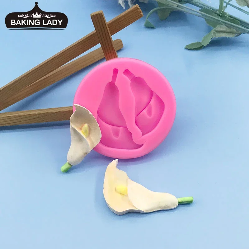 3D силиконовая форма Calla Lily, полимерная глина, формы для конфет, Топпер для кексов, сделай сам, инструменты для украшения торта из помадки, форма для шоколадной мастики
3D силиконовая форма Calla Lily, полимерная глина, формы для конфет, Топпер для кексов, сделай сам, инструменты для украшения торта из помадки, форма для шоколадной мастики