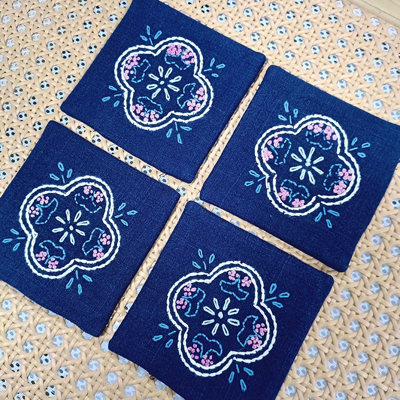 4PCS DIY Handmade Embroidery Coaster Kit Vintage Needlework Cross Stitch Tea Mat Set 12cm Home Decoration Craft Supplies
4PCS DIY Handmade Embroidery Coaster Kit Vintage Needlework Cross Stitch Tea Mat Set 12cm Home Decoration Craft Supplies