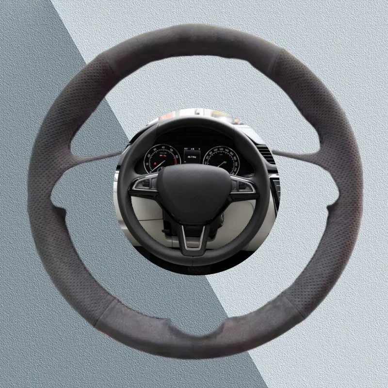 Custom Car Steering Wheel Cover For Skoda Octavia Fabia 2016 2017 Rapid Spaceback Superb Suede Leather Car Interior Accessories
Custom Car Steering Wheel Cover For Skoda Octavia Fabia 2016 2017 Rapid Spaceback Superb Suede Leather Car Interior Accessories