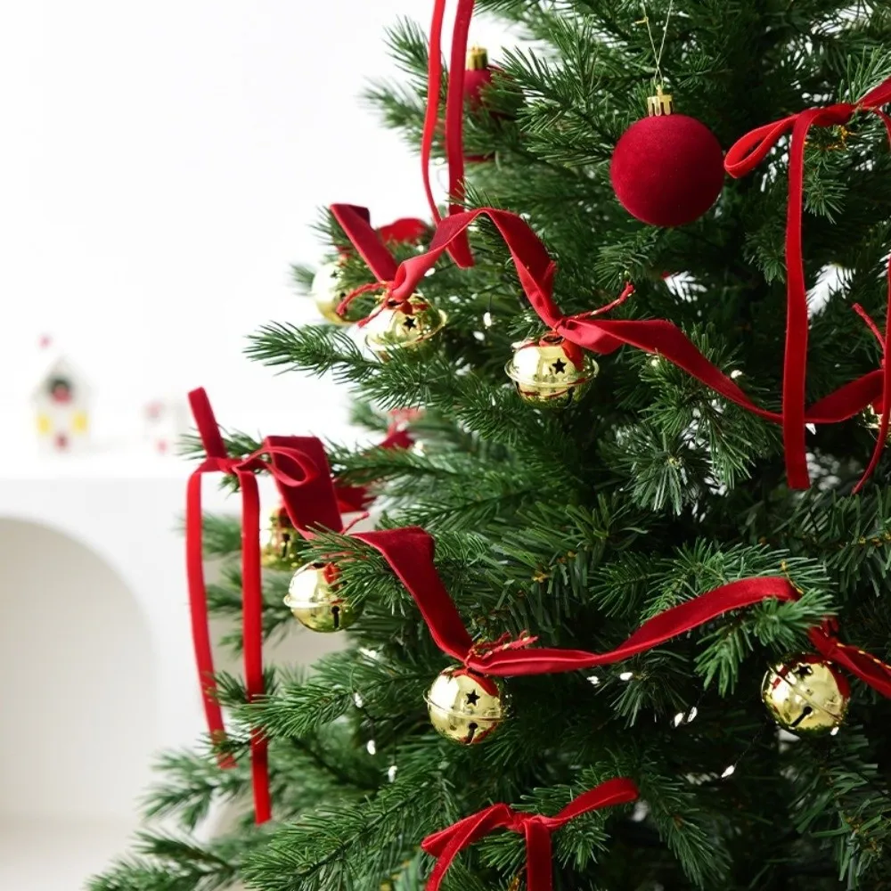 2.7m Christmas Velvet Bell Strings Iron Bell Handmade Craft Ribbons Bell Pendants Red Xmas Tree Hanging Bells Car Holiday
2.7m Christmas Velvet Bell Strings Iron Bell Handmade Craft Ribbons Bell Pendants Red Xmas Tree Hanging Bells Car Holiday