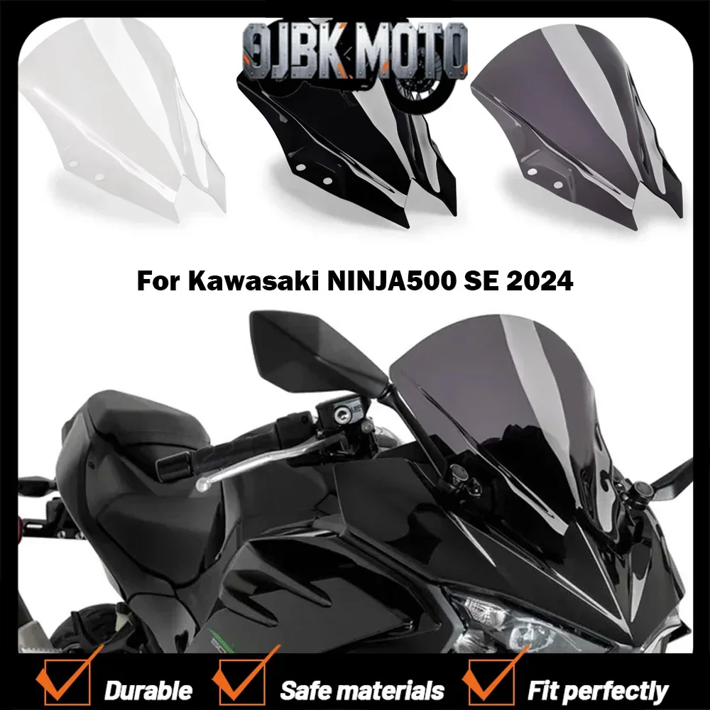 For Kawasaki NINJA500 SE 2024 NINJA 500 Double Bubble Windscreen Windshield Fairing Screen Wind Deflector Accessories
For Kawasaki NINJA500 SE 2024 NINJA 500 Double Bubble Windscreen Windshield Fairing Screen Wind Deflector Accessories