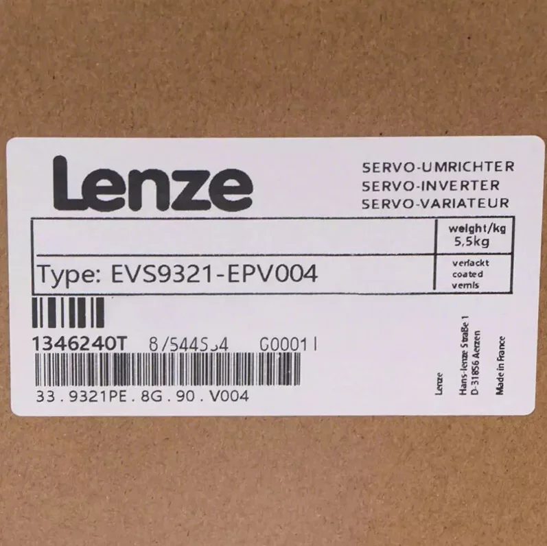 Lenze Drive EVS9321-EPV004 EK-EKV004 ES-EVS9321 ET-EVS9321 ETV004 Industrial Control EVS9323-EP PLC 1 Year Warranty Made Germany
Lenze Drive EVS9321-EPV004 EK-EKV004 ES-EVS9321 ET-EVS9321 ETV004 Industrial Control EVS9323-EP PLC 1 Year Warranty Made Germany