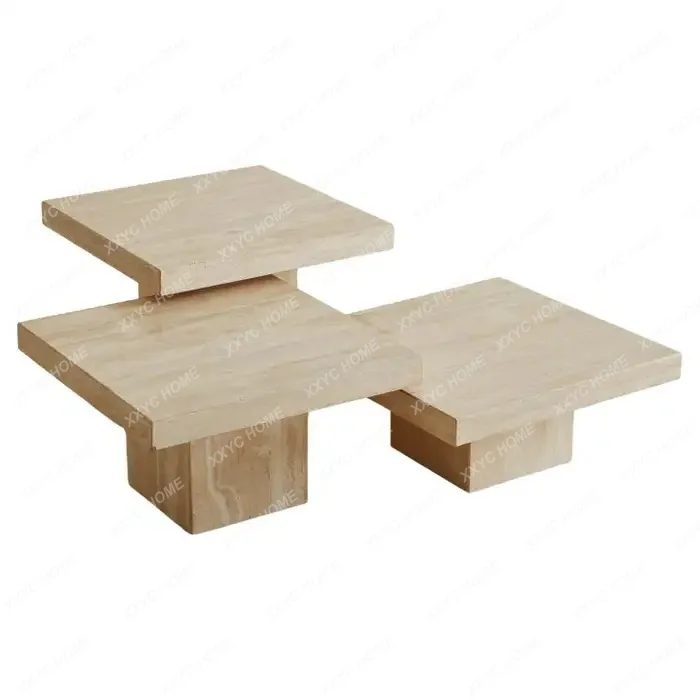 Cream wind natural travertine combination living room hotel mansion coffee table sofa
Cream wind natural travertine combination living room hotel mansion coffee table sofa