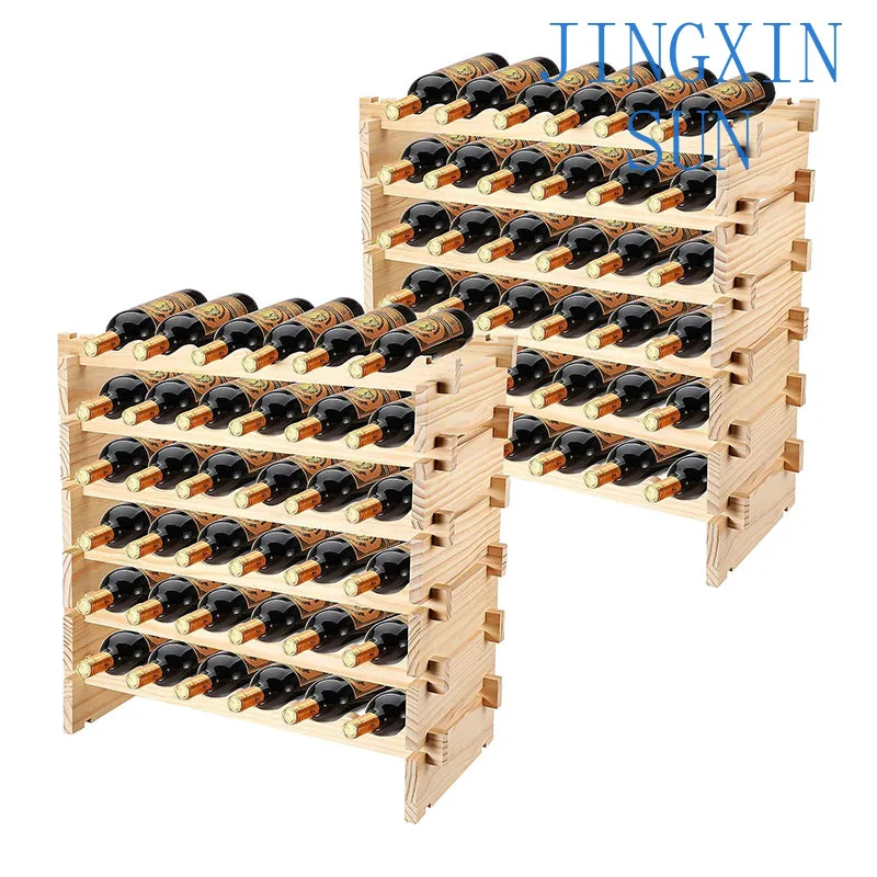 2 Pieces 6 Layers 36 Bottles Wooden Stackable Wine Racks Stackable Modular Wine Racks
2 Pieces 6 Layers 36 Bottles Wooden Stackable Wine Racks Stackable Modular Wine Racks