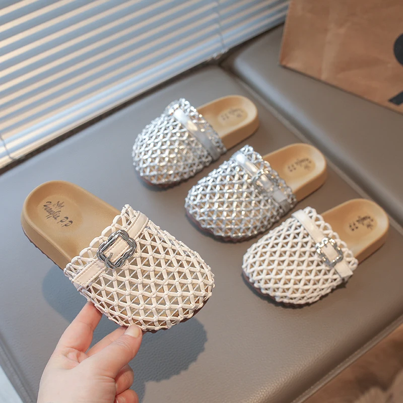 Little Girls Chunky Braided Sandals with Buckle 2026 New Summer Kids Barefoot Beach Slippers Non-slip Simple Trendy Pool Shoes
Little Girls Chunky Braided Sandals with Buckle 2026 New Summer Kids Barefoot Beach Slippers Non-slip Simple Trendy Pool Shoes