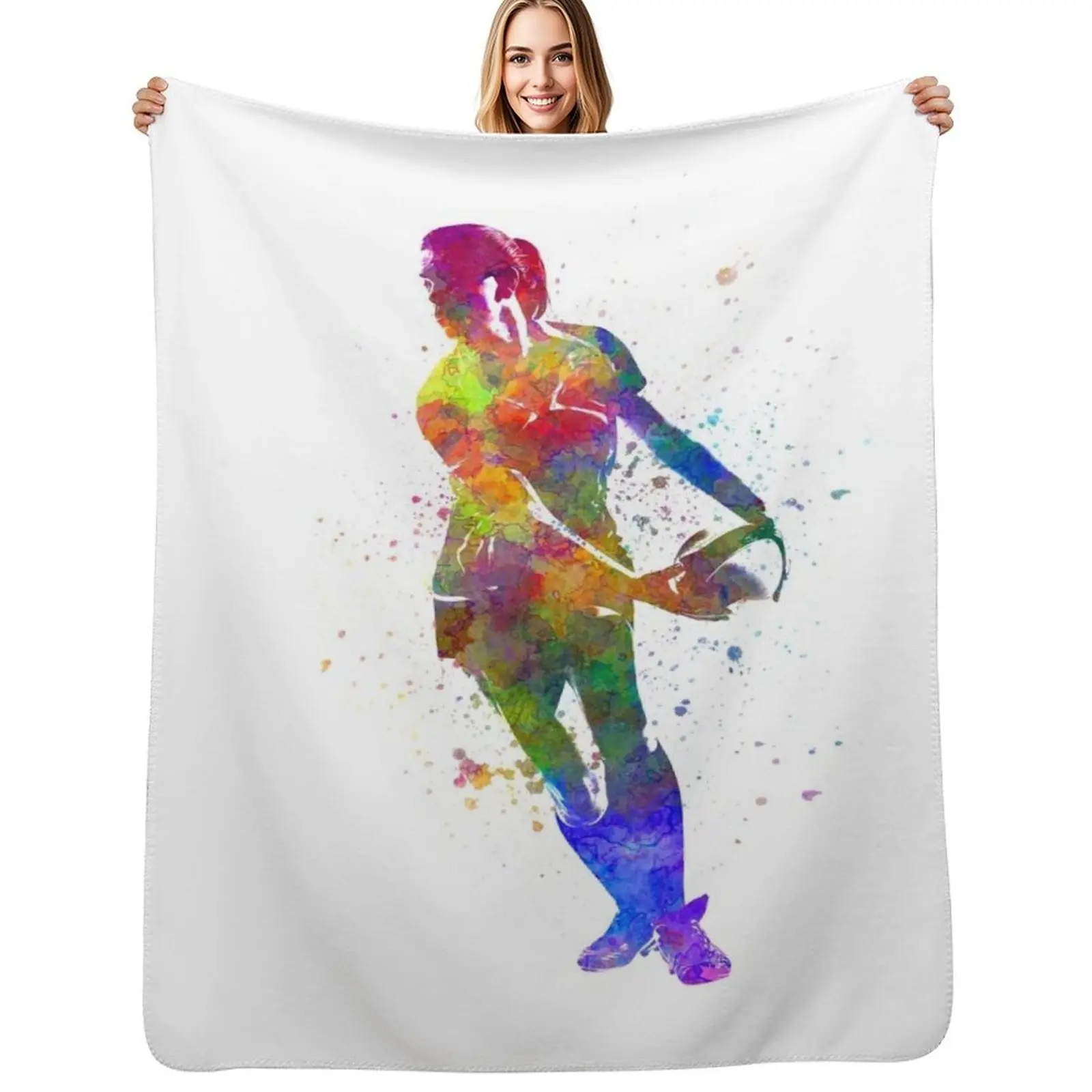women's rugby in watercolor Throw Blanket Anti Shedding Soft Fuzzy Blanket for Home
women's rugby in watercolor Throw Blanket Anti Shedding Soft Fuzzy Blanket for Home