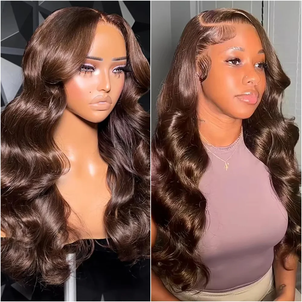Body Wave Chocolate Brown Human Hair 13x6 HD Lace Front Wig 38 40 Inch 200% 13x4 Lace Frontal Colored Brazilian Pre Plucked Wigs
Body Wave Chocolate Brown Human Hair 13x6 HD Lace Front Wig 38 40 Inch 200% 13x4 Lace Frontal Colored Brazilian Pre Plucked Wigs
