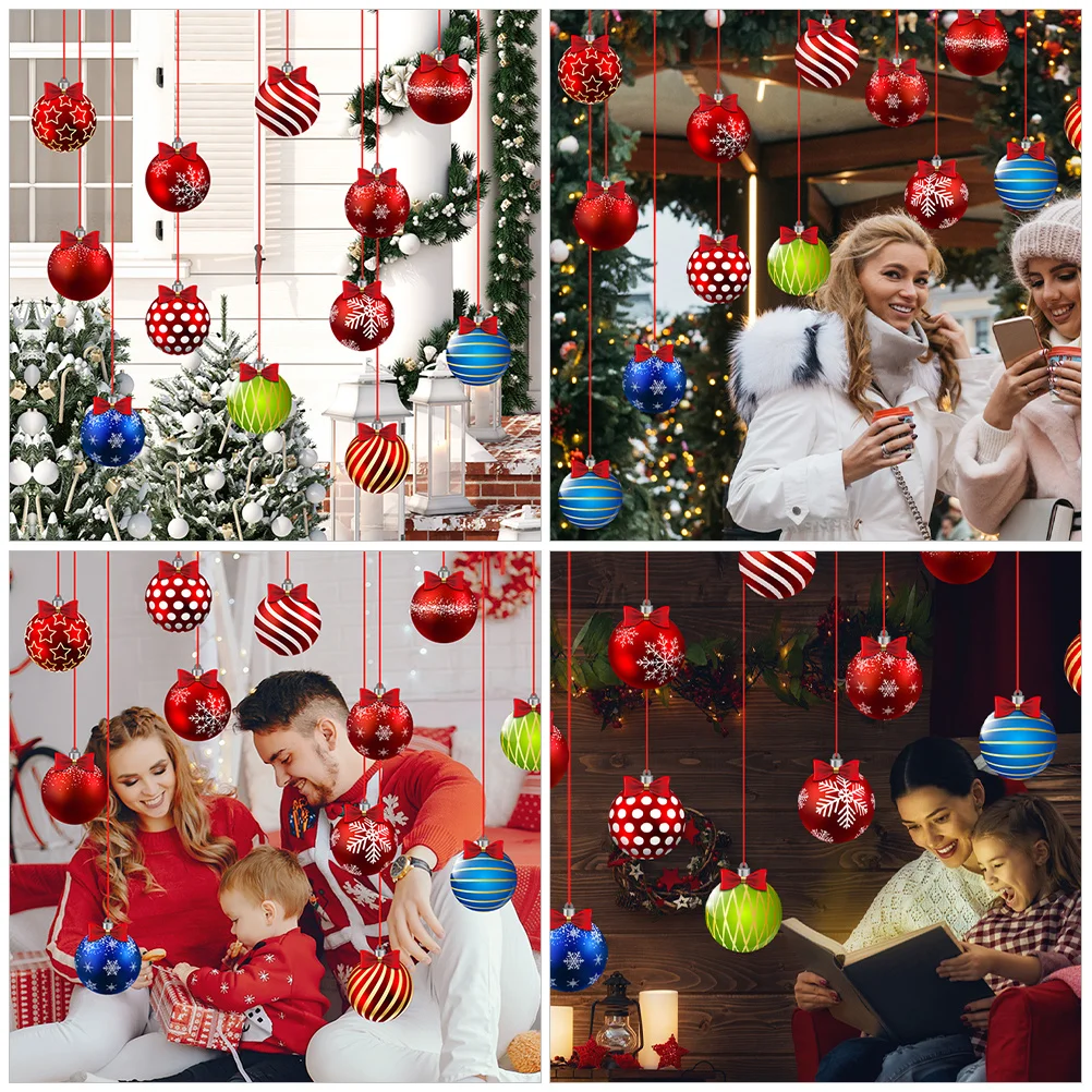 24 Sheets Christmas Tree Ornaments Hanging Ball Decor Xmas Hanging Decoration Decorative Christmas Balls Xmas Supplies
24 Sheets Christmas Tree Ornaments Hanging Ball Decor Xmas Hanging Decoration Decorative Christmas Balls Xmas Supplies