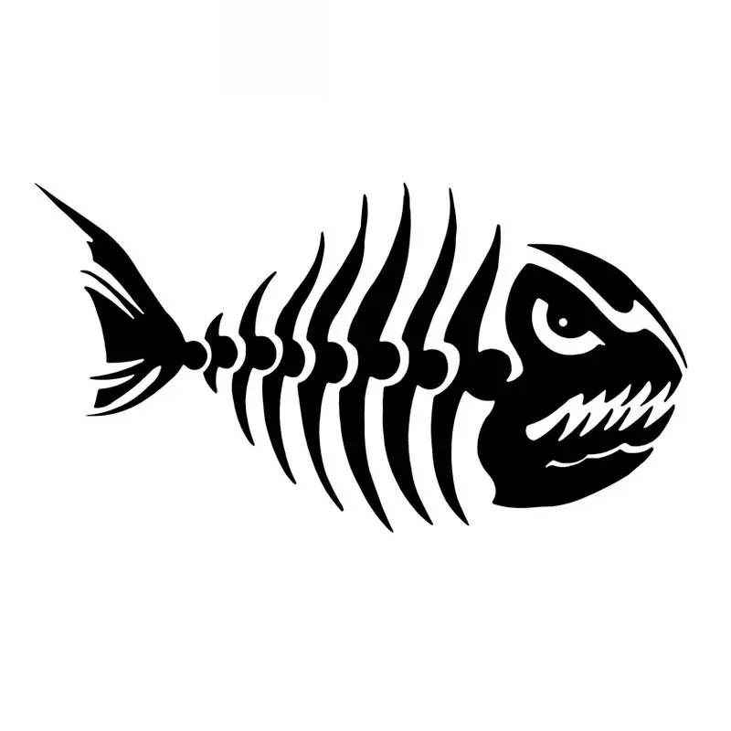 Fish Bone Cartoon Funny Fish Sticker High Quality Car Window Decoration Personality Pvc Waterproof Decal Black/white, 15cm*8cm
Fish Bone Cartoon Funny Fish Sticker High Quality Car Window Decoration Personality Pvc Waterproof Decal Black/white, 15cm*8cm