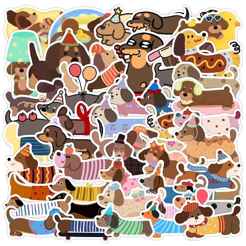 10/30/50PCS Cartoon Dachshund Sticky PVC Sticker Aesthetic Decoration Scrapbooking Supplies DIY Children's Hand Accounting
10/30/50PCS Cartoon Dachshund Sticky PVC Sticker Aesthetic Decoration Scrapbooking Supplies DIY Children's Hand Accounting