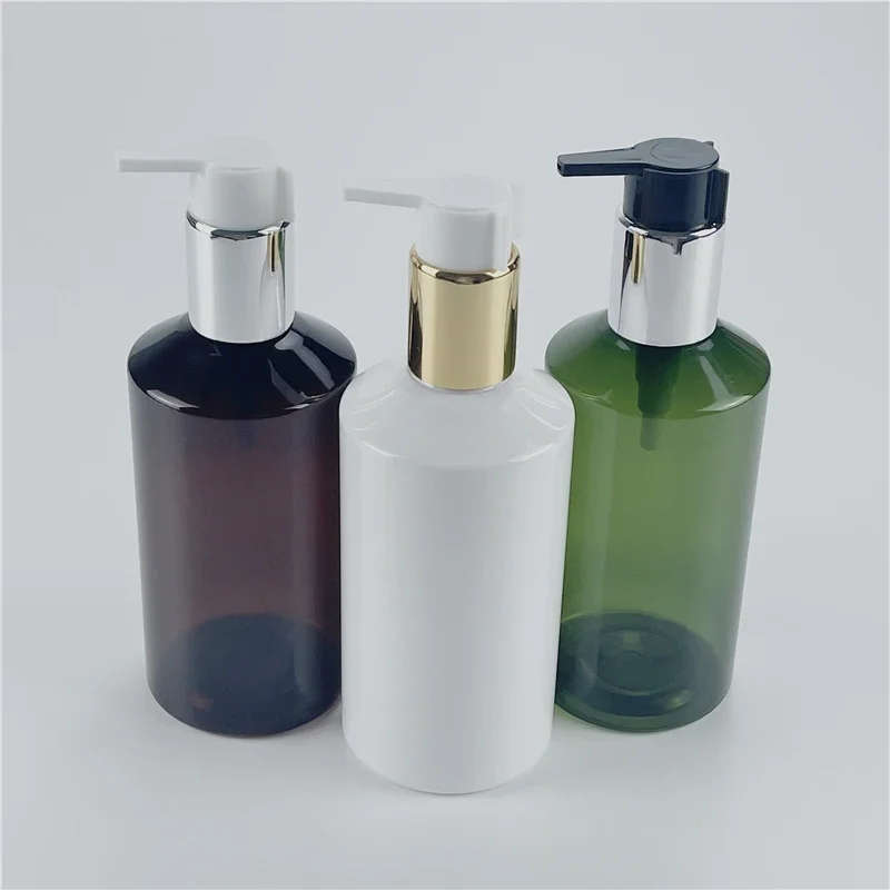 White 300ML X 20 Silver Gold Collar Lotion Pump Cosmetic Bottle Empty Plastic Bottles For Shampoo Lotion Liquid Soap Shower Gel
White 300ML X 20 Silver Gold Collar Lotion Pump Cosmetic Bottle Empty Plastic Bottles For Shampoo Lotion Liquid Soap Shower Gel