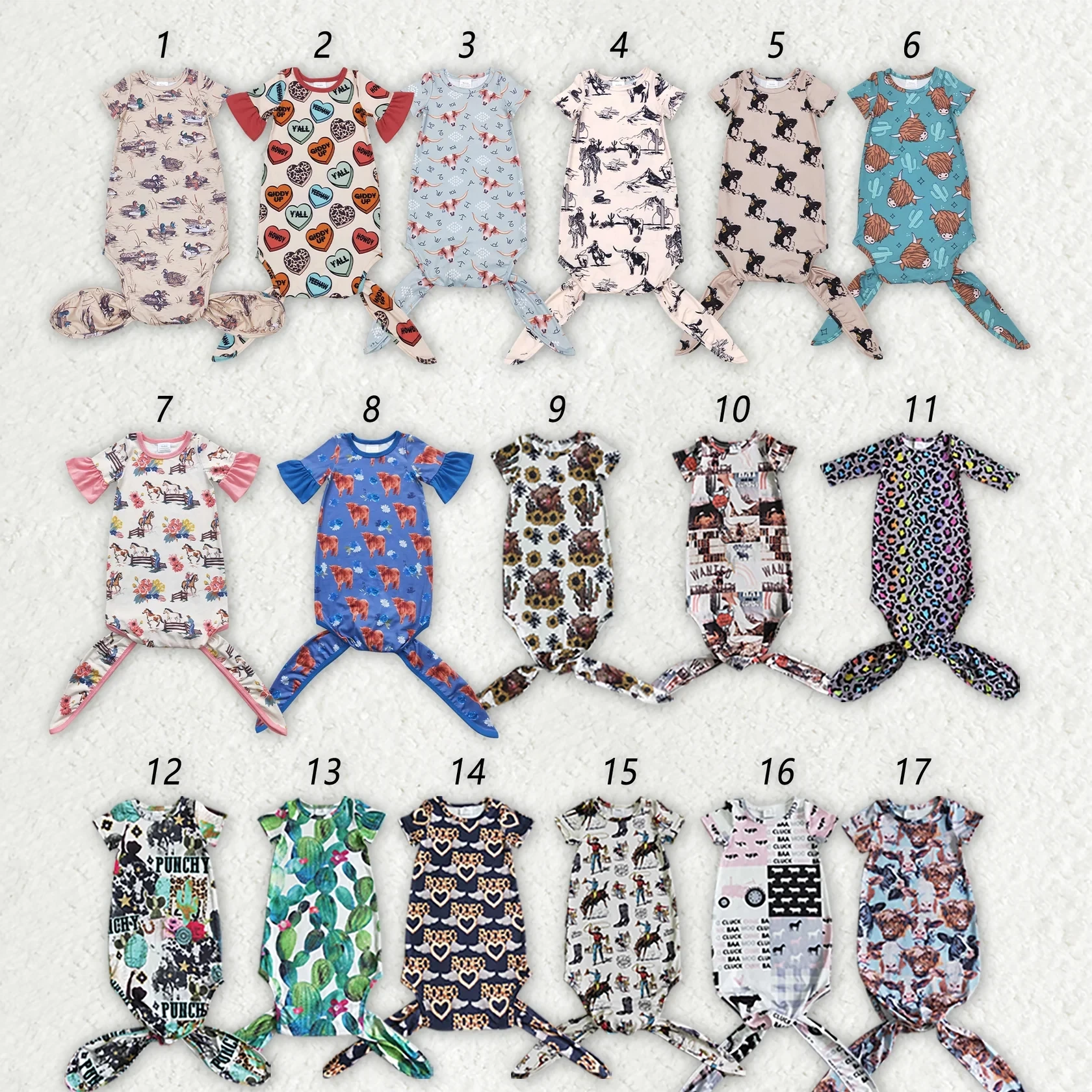 Wholesale baby kids newborn toddler western boutique rompers sibling 17 Colors Baby Newborn Short Sleeve Sleepwear Gowns
Wholesale baby kids newborn toddler western boutique rompers sibling 17 Colors Baby Newborn Short Sleeve Sleepwear Gowns