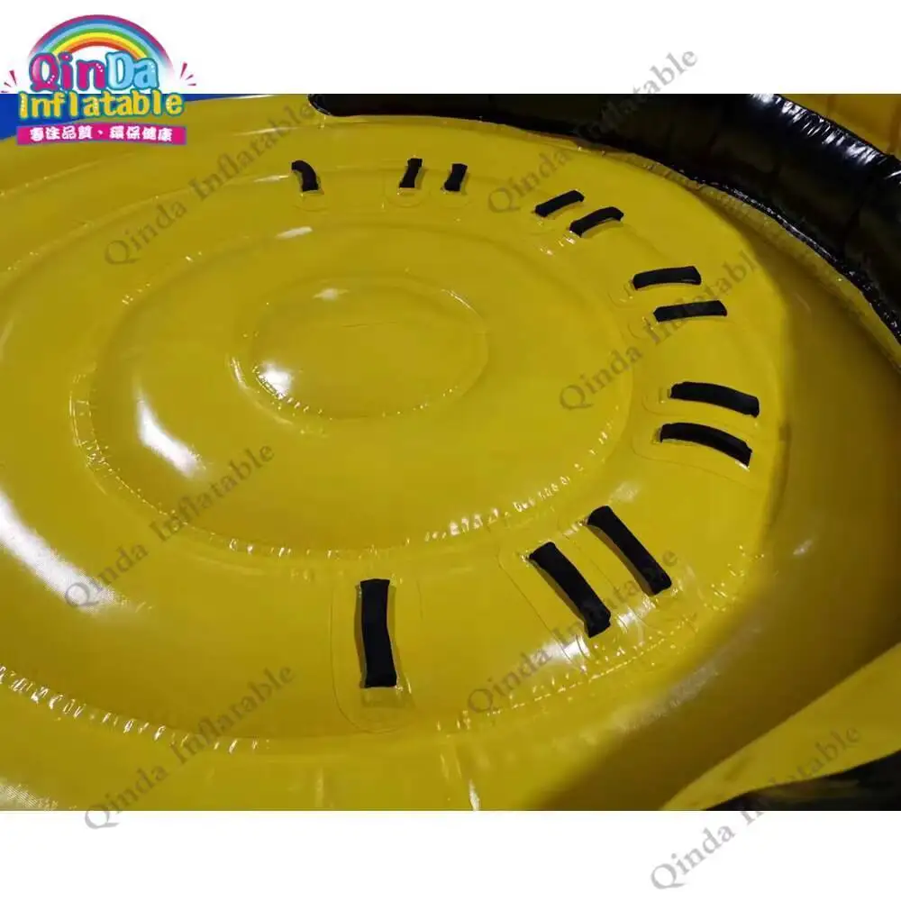 Customized Inflatable Fly Water Floating UFO Towable , Yellow Inflatable Flying Crazy Boat For Ocean Games
Customized Inflatable Fly Water Floating UFO Towable , Yellow Inflatable Flying Crazy Boat For Ocean Games