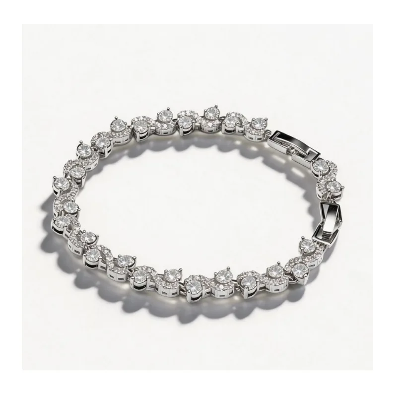 Full Diamond Light Luxury Zircon Bracelet Women's Silver Jewelry Crystal Bracelet Light Luxury Does Not Fade
Full Diamond Light Luxury Zircon Bracelet Women's Silver Jewelry Crystal Bracelet Light Luxury Does Not Fade