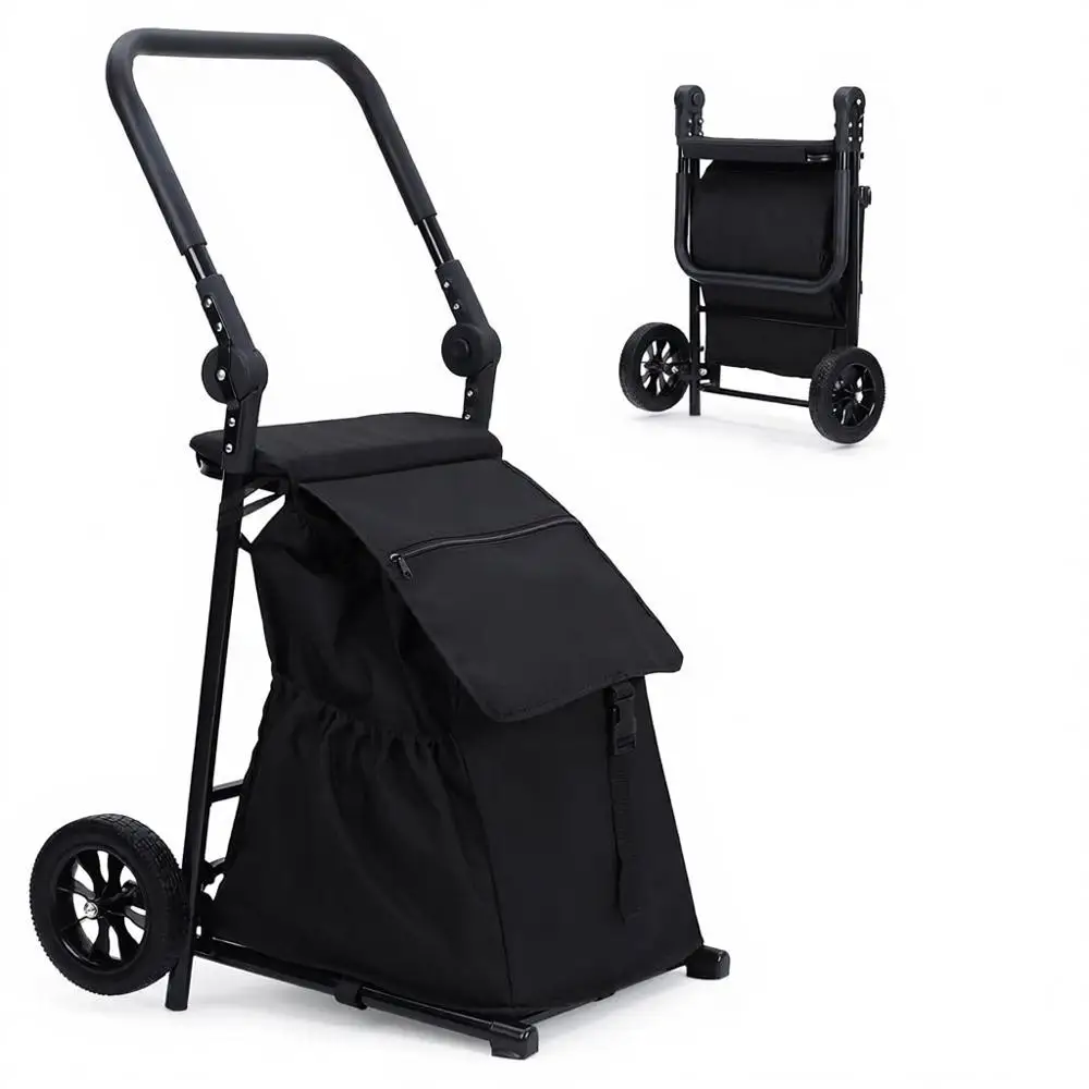 2-in-1 Collapsible Grocery Cart, Portable Utility Cart, Hand Truck, 32.5 Gal Waterproof Bag, Heavy Duty Trolley, 132 lbs Capacit
2-in-1 Collapsible Grocery Cart, Portable Utility Cart, Hand Truck, 32.5 Gal Waterproof Bag, Heavy Duty Trolley, 132 lbs Capacit