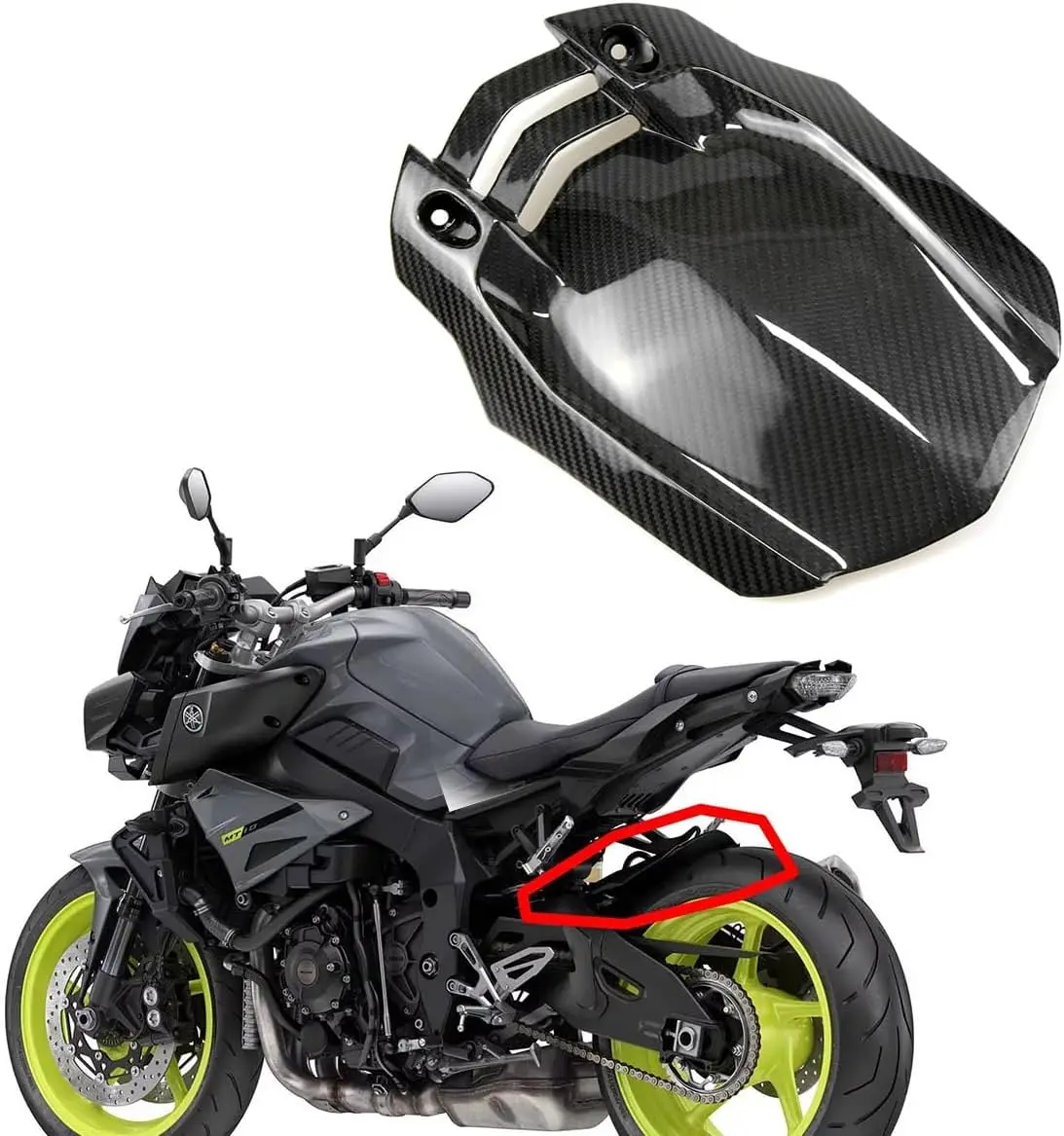 Заднее крыло из чистого сухого углеродного волокна, брызговик, аксессуары для мотоциклов, брызговик для MT10 FZ10 2016-2024 Y
Заднее крыло из чистого сухого углеродного волокна, брызговик, аксессуары для мотоциклов, брызговик для MT10 FZ10 2016-2024 Y