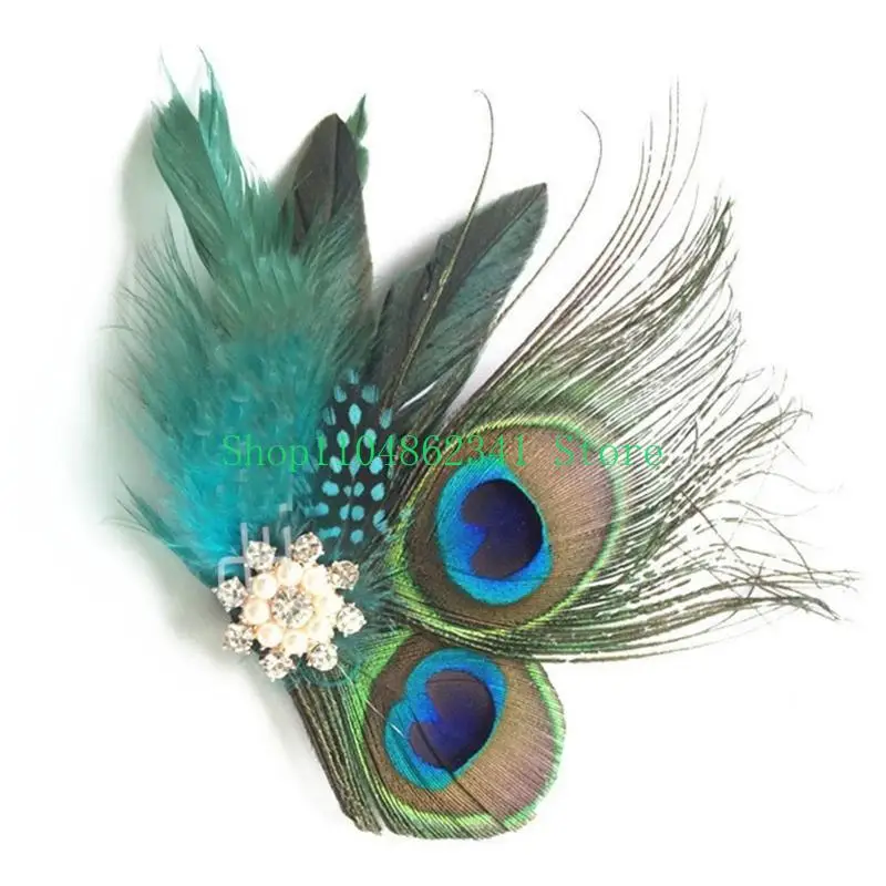 652F Tea Party Fascinator Hairclip Women Exaggerated Side Hair Clip Barrettes
652F Tea Party Fascinator Hairclip Women Exaggerated Side Hair Clip Barrettes