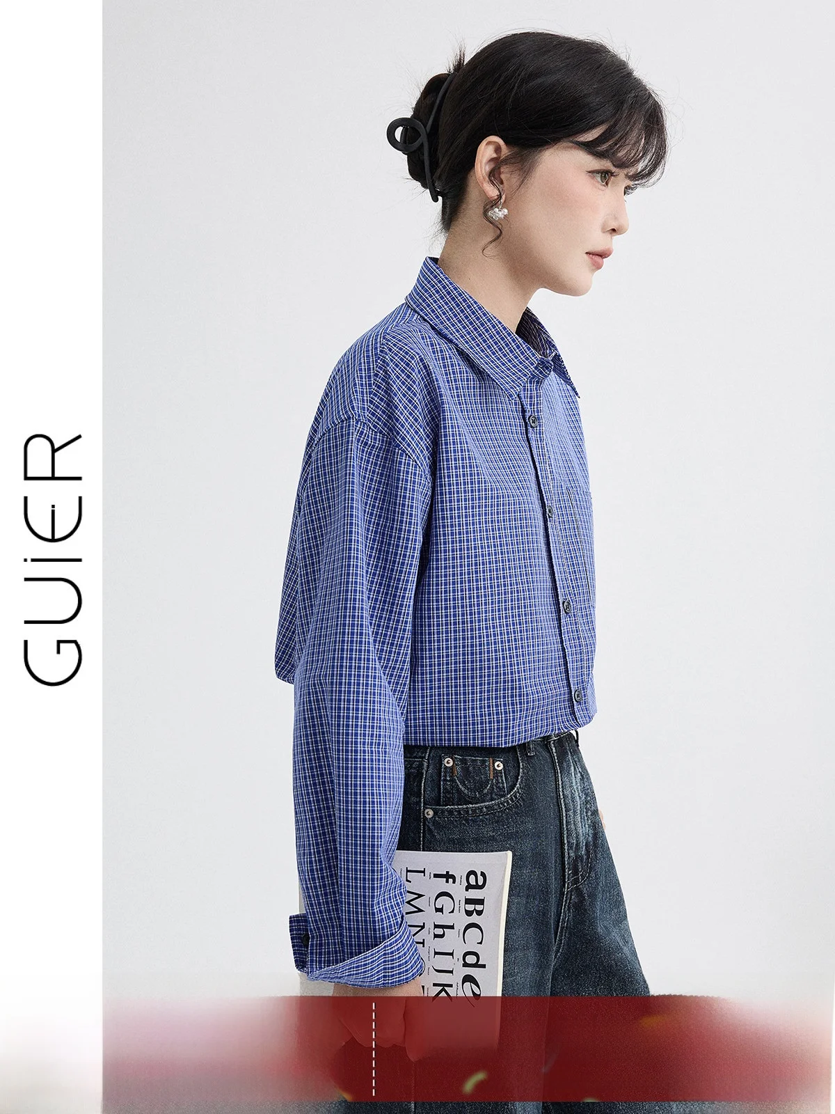 Blue Plaid Casual Shirt Women's Spring New Style High-End Small Audience Loose Fit Shirt Girl's Collar Button up Regular...
Blue Plaid Casual Shirt Women's Spring New Style High-End Small Audience Loose Fit Shirt Girl's Collar Button up Regular...