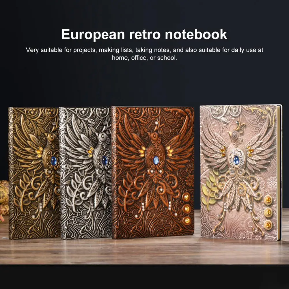 Classic Notebook Note-taking Pad European Style Travel Journal with Durable Faux Leather Cover for Plans Organization Retro
Classic Notebook Note-taking Pad European Style Travel Journal with Durable Faux Leather Cover for Plans Organization Retro