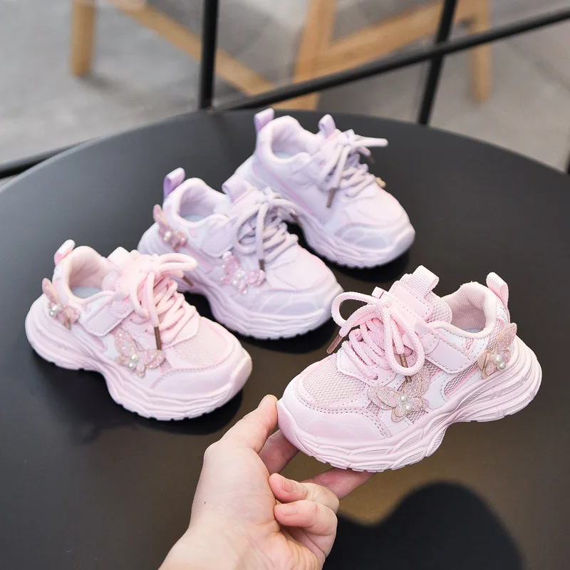 Children's Shoes 2026 New Toddler Girls Sport Shoes Pearl Soft Sole Breathable Outdoor Tennis Fashion Kids Sneakers EU21-30
Children's Shoes 2026 New Toddler Girls Sport Shoes Pearl Soft Sole Breathable Outdoor Tennis Fashion Kids Sneakers EU21-30