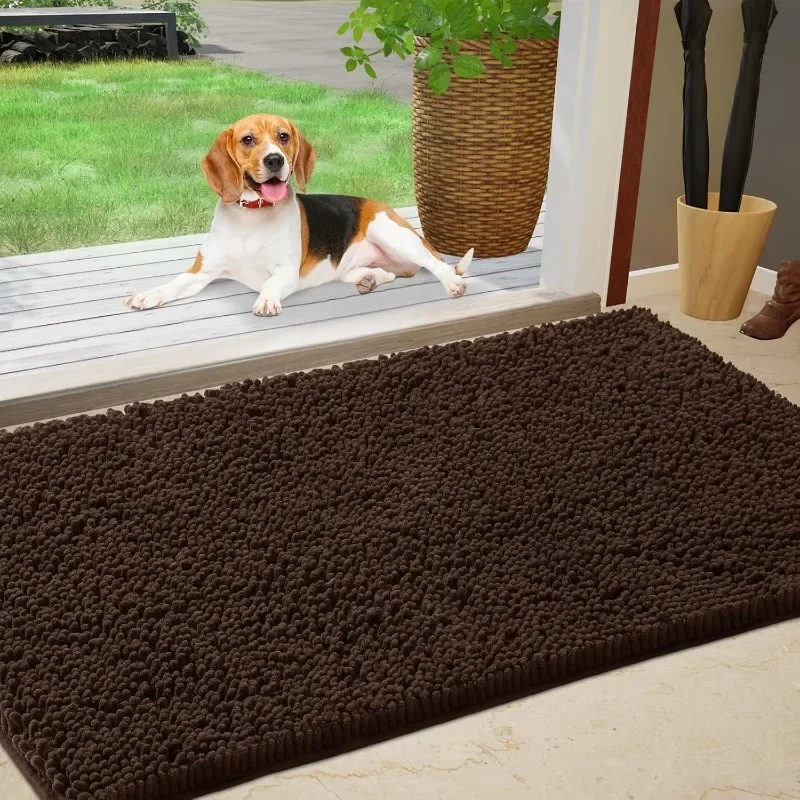 Chenille Absorbent Outdoor Doormat 60" X 36", Washable Muddy Door Mats for Dog Non Slip Indoor Doormat Dog Mat for Muddy
Chenille Absorbent Outdoor Doormat 60" X 36", Washable Muddy Door Mats for Dog Non Slip Indoor Doormat Dog Mat for Muddy