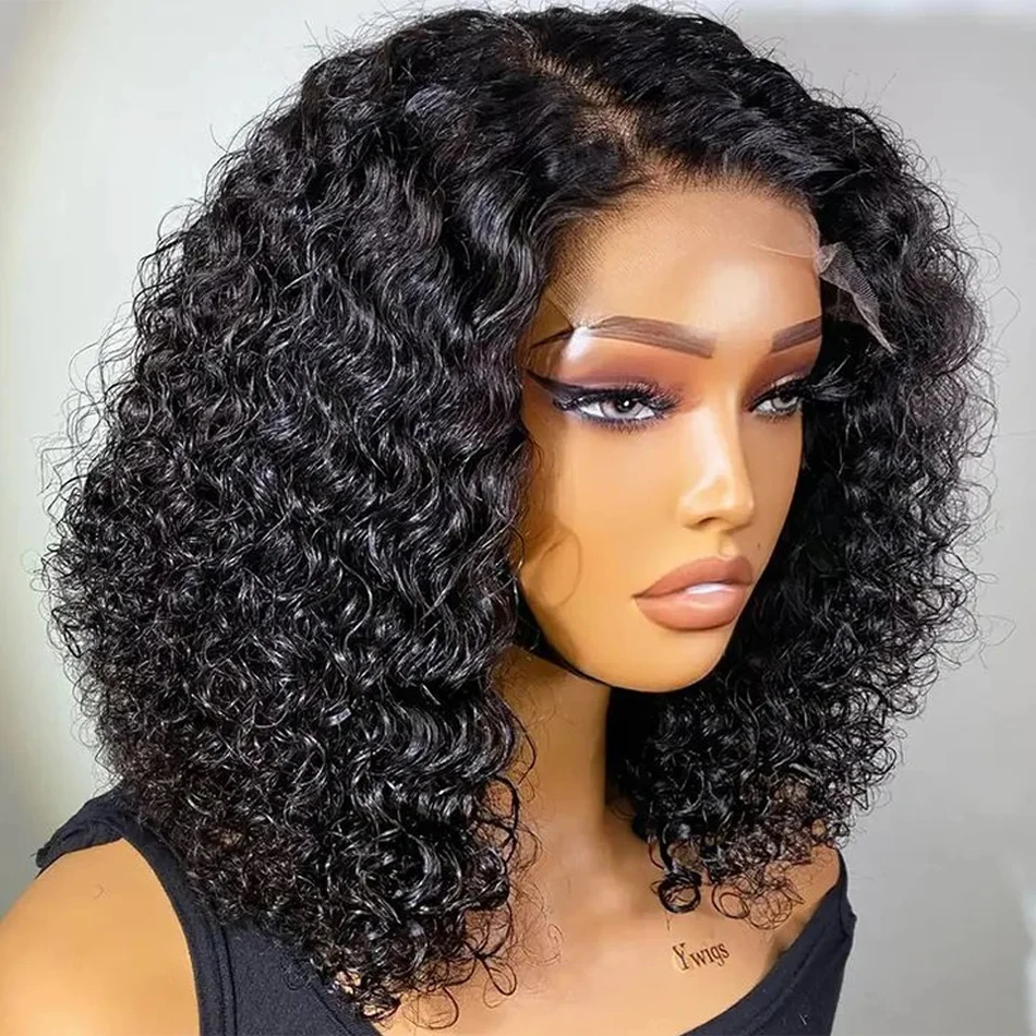 13x4 Short Curly Bob Deep Water Wave Lace Front Wigs 4x4 Transparent Lace Frontal Wig 12 14 Inch Brazilian 100% Human Hair 230%
13x4 Short Curly Bob Deep Water Wave Lace Front Wigs 4x4 Transparent Lace Frontal Wig 12 14 Inch Brazilian 100% Human Hair 230%