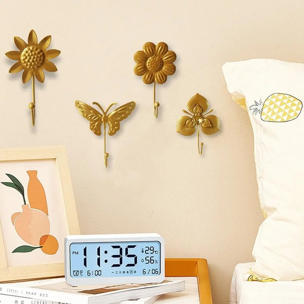 2Pcs Decorative Flower Wall-mounted Hooks Moisture-proof Waterproof Metal Wall Hooks Easy to Install
2Pcs Decorative Flower Wall-mounted Hooks Moisture-proof Waterproof Metal Wall Hooks Easy to Install