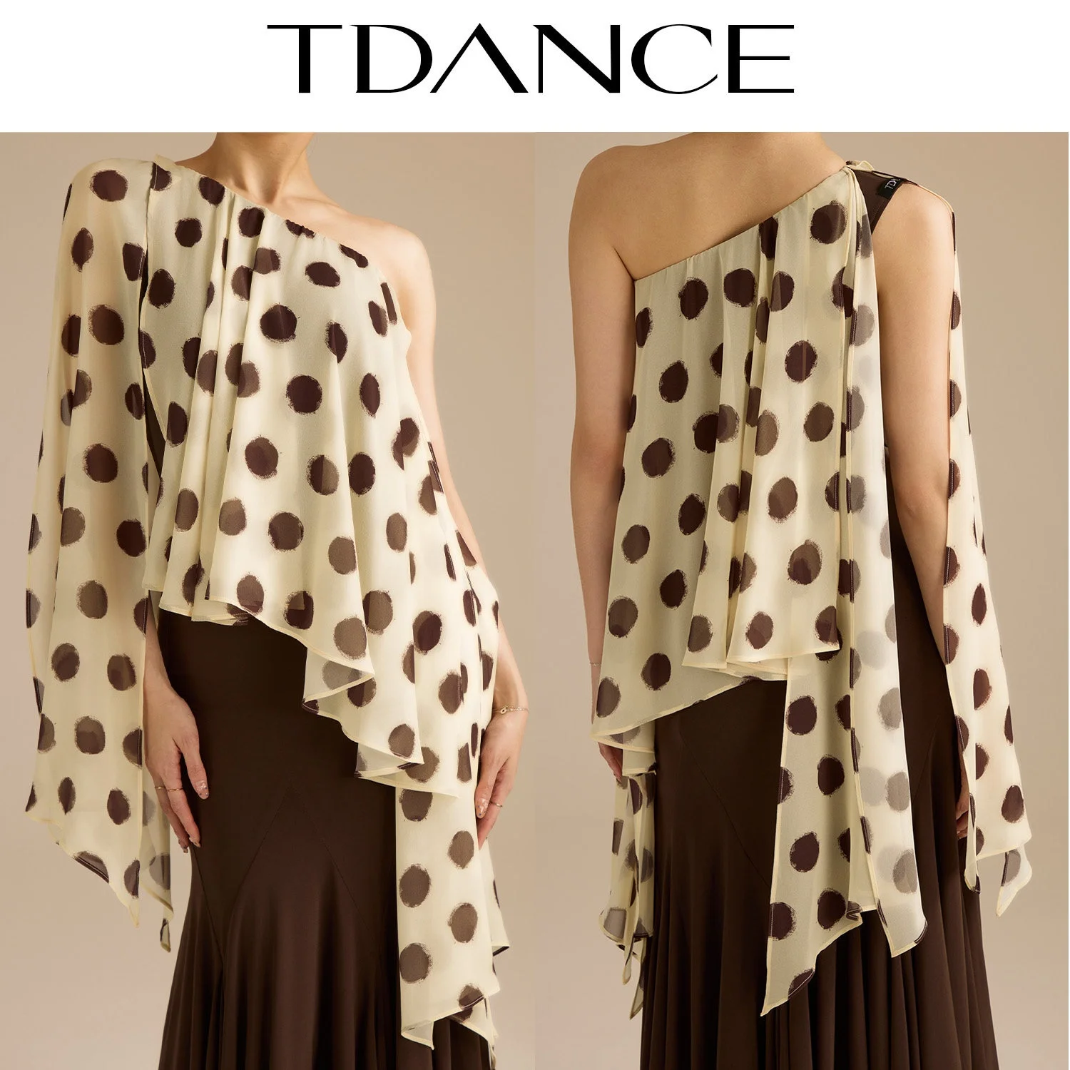 Slant Shoulder Polka Dot Mesh Tops Women Ballroom Dance Costumes Irregular Leotards Tango Practice Performance Costume SS5017
Slant Shoulder Polka Dot Mesh Tops Women Ballroom Dance Costumes Irregular Leotards Tango Practice Performance Costume SS5017