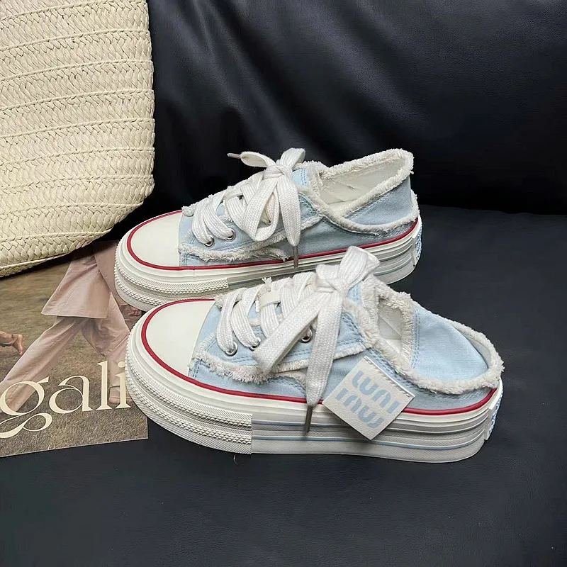 New Casual Height Increasing Platform Canvas Shoes 2025 Women Outer White Sneakers Slipper Slip on Sandals Vulcanize Shoes
New Casual Height Increasing Platform Canvas Shoes 2025 Women Outer White Sneakers Slipper Slip on Sandals Vulcanize Shoes