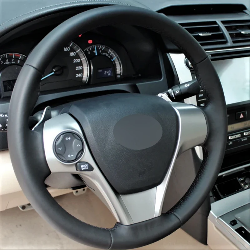 Alcantara Steering Wheel Cover Real Leather Black Thread Hand Sewing Car Accessoires for Toyota CAMRY 2012-2014 VENZA 2013-2015
Alcantara Steering Wheel Cover Real Leather Black Thread Hand Sewing Car Accessoires for Toyota CAMRY 2012-2014 VENZA 2013-2015