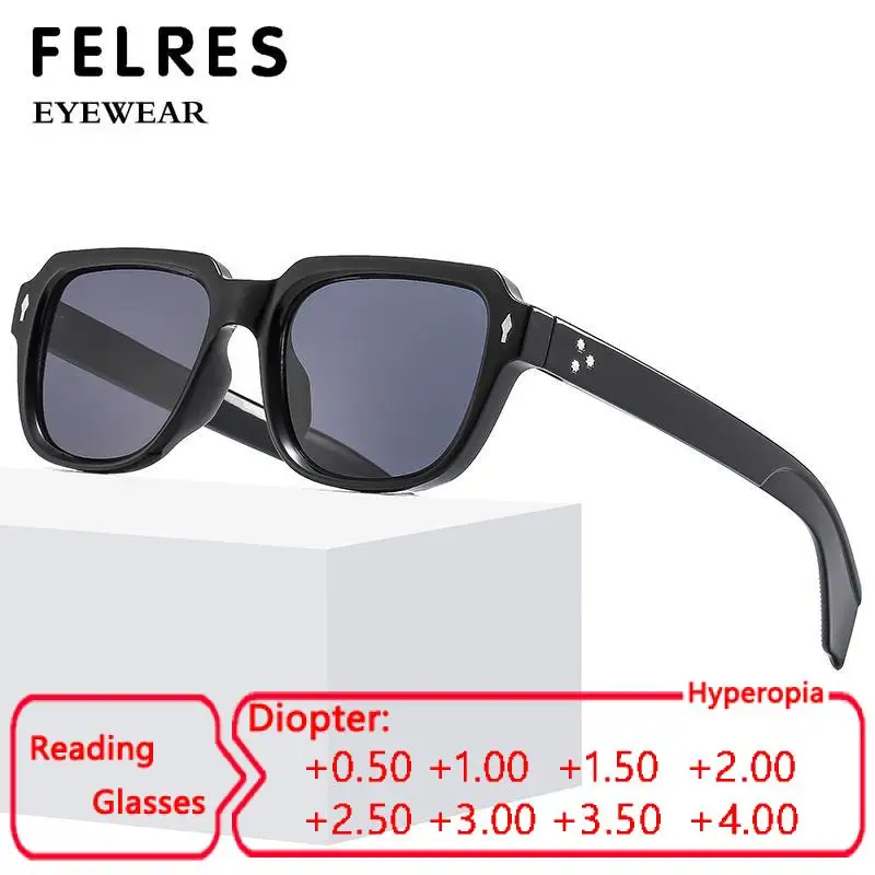 Square Gray Reading Sunglasses Men Finished Prescription Presbyopic Glasses HD Lens Outdoor Shade Sun Glasses UV Protection
Square Gray Reading Sunglasses Men Finished Prescription Presbyopic Glasses HD Lens Outdoor Shade Sun Glasses UV Protection