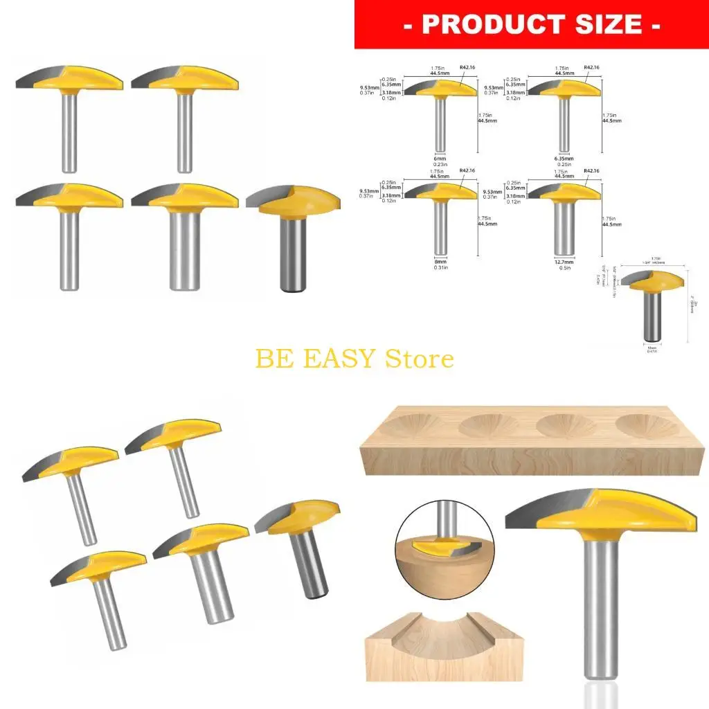 E28F Bowl Grooved Router Bits Set Metal Round Bottom Cutter 6/8Mm 1/4 1/2Inch
E28F Bowl Grooved Router Bits Set Metal Round Bottom Cutter 6/8Mm 1/4 1/2Inch