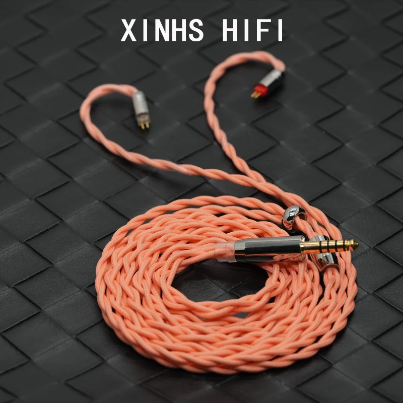 XINHS HIFI R02 4-Core Orange Alloy Copper Cotton Yarn Earphone IEM Cable With 2.5mm/ 3.5mm/4.4mm MMCX/2Pin/QDC For IE900/IE600
XINHS HIFI R02 4-Core Orange Alloy Copper Cotton Yarn Earphone IEM Cable With 2.5mm/ 3.5mm/4.4mm MMCX/2Pin/QDC For IE900/IE600