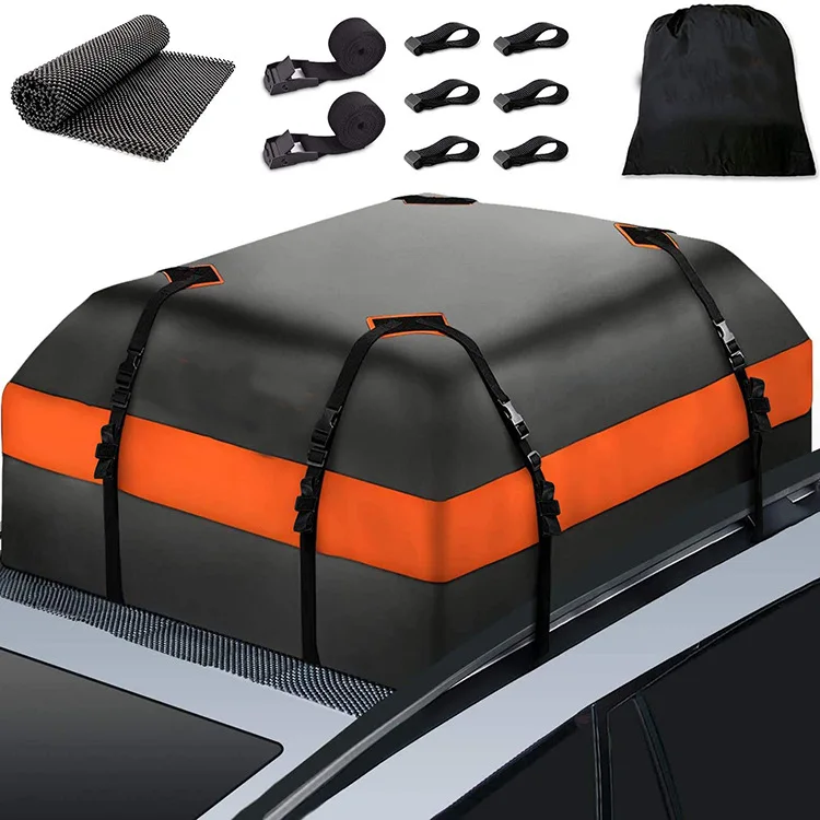 Waterproof and rainstorm-proof roof bag, roof luggage bag, outdoor off-road luggage storage, waterproof car frame bag.
Waterproof and rainstorm-proof roof bag, roof luggage bag, outdoor off-road luggage storage, waterproof car frame bag.