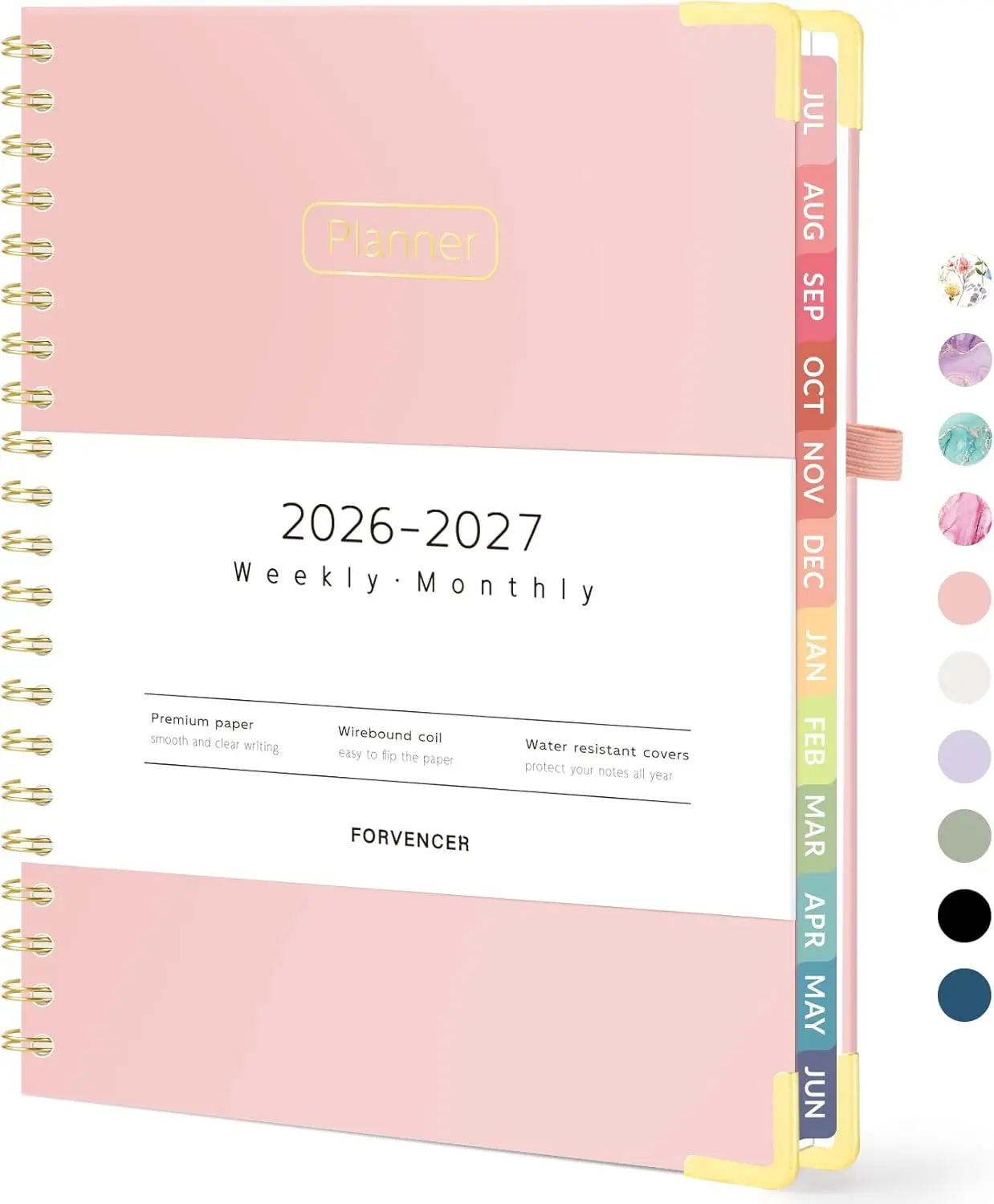 Academic Planner 2026-2027, Hardcover Weekly Monthly Calendar, July 2026 - June 2027, 8.5" x 11" Daily Agenda with Tabs for
Academic Planner 2026-2027, Hardcover Weekly Monthly Calendar, July 2026 - June 2027, 8.5" x 11" Daily Agenda with Tabs for