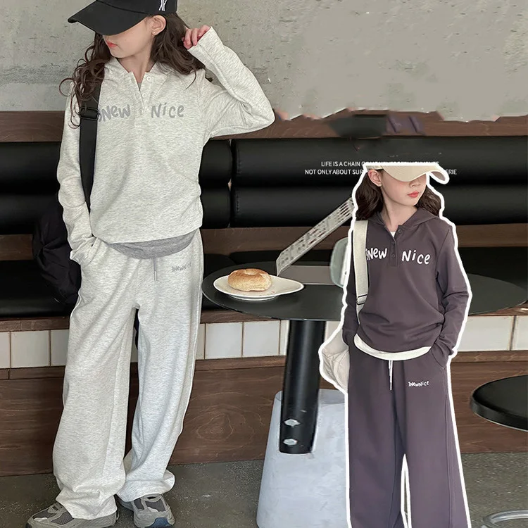 Autumn Children Girls Tracksuit Letter Printed Patchwork Hooded Sweatshirt+Drawstring Pant Kid Girl Suits Teenager Girl 2pcs Set
Autumn Children Girls Tracksuit Letter Printed Patchwork Hooded Sweatshirt+Drawstring Pant Kid Girl Suits Teenager Girl 2pcs Set