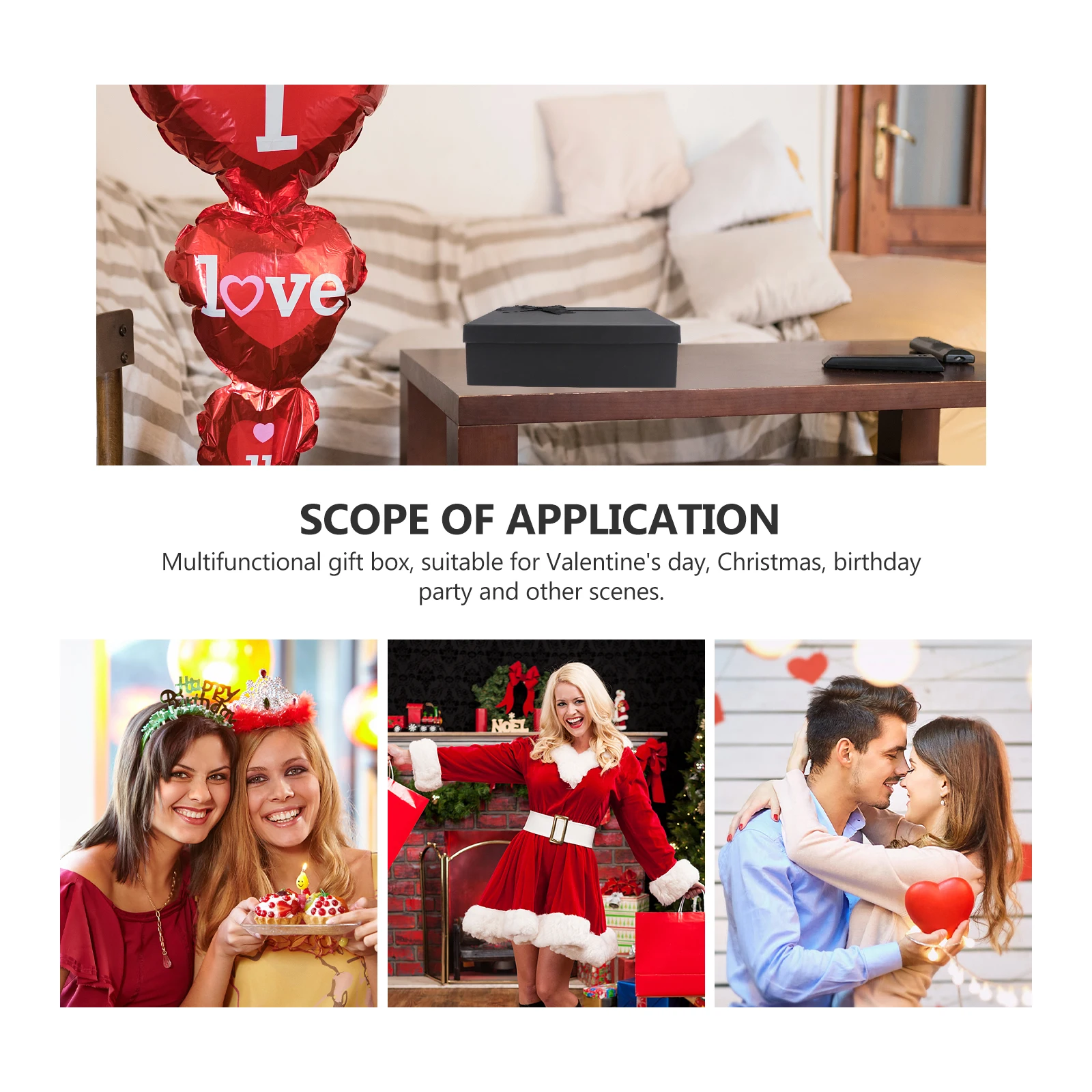 Gift Box for Holiday Christmas Birthday Decorative Container Jewelry Storage Elegant naments Durable Material Practical Use 
Gift Box for Holiday Christmas Birthday Decorative Container Jewelry Storage Elegant naments Durable Material Practical Use