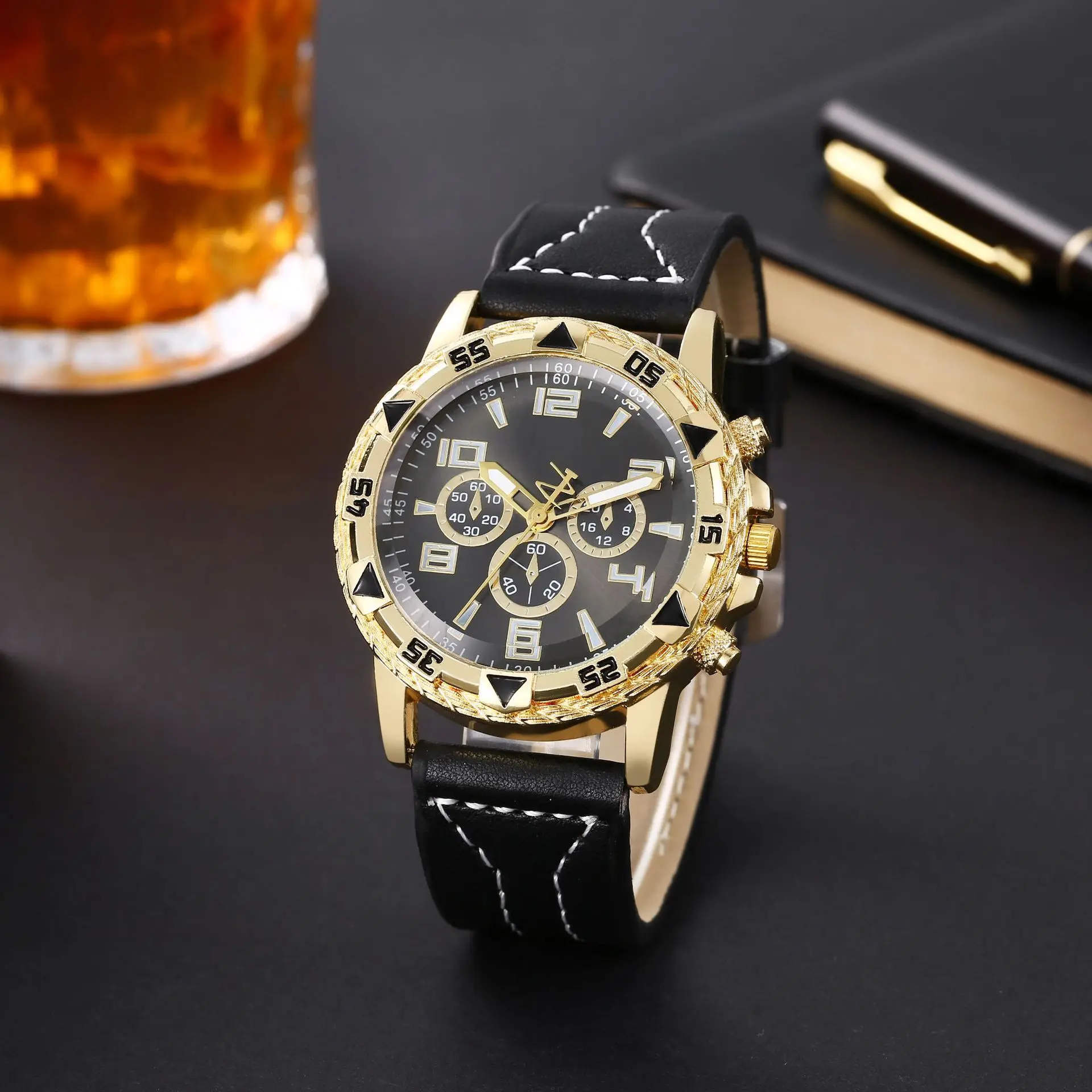 2024 new men's watches fashion trend business fake three eyelids with men's watches digital face quartz wristwatch
2024 new men's watches fashion trend business fake three eyelids with men's watches digital face quartz wristwatch