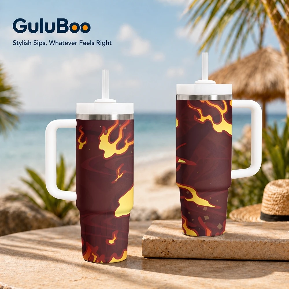 Flame Fashion Vacuum Flasks 40oz Portable Stainless Steel Tumbler with Handle Straw Double Wall Vacuum Insulated Leakproof Mug
Flame Fashion Vacuum Flasks 40oz Portable Stainless Steel Tumbler with Handle Straw Double Wall Vacuum Insulated Leakproof Mug