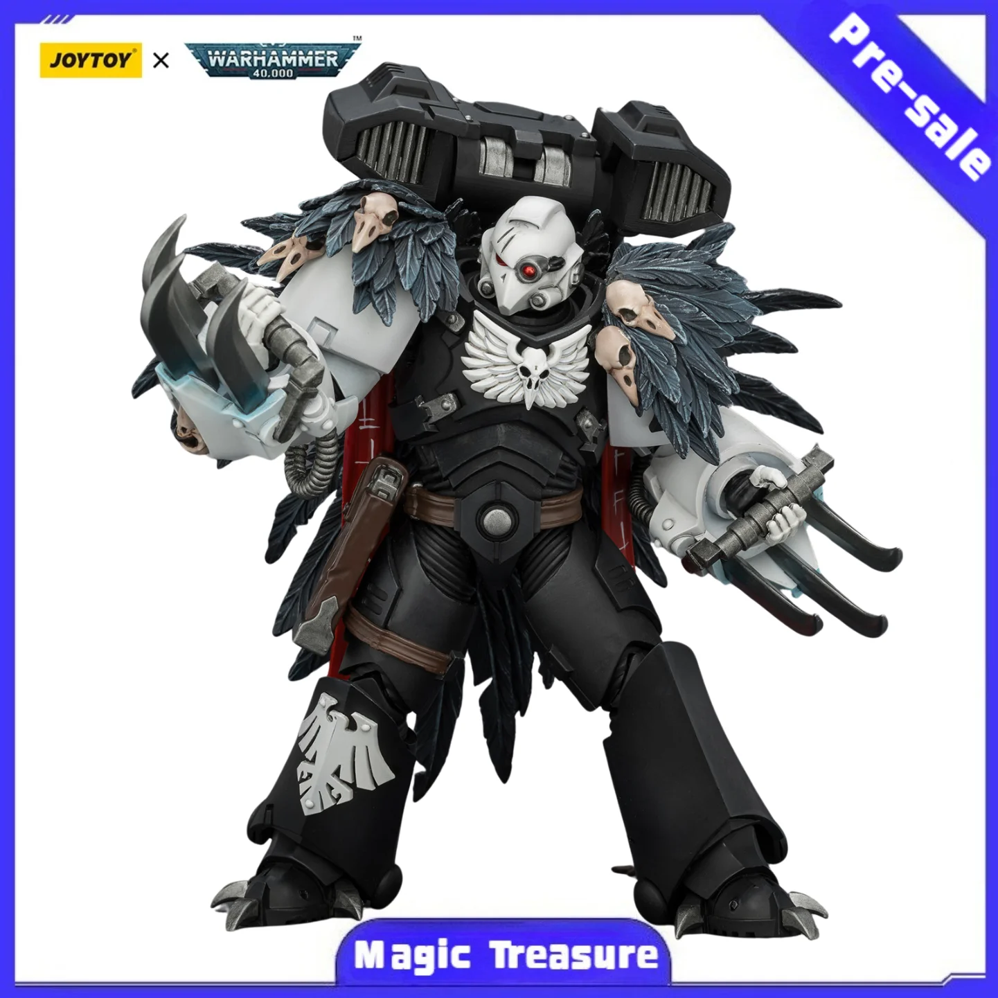 【Pre-sale】JOYTOY Warhammer 40k Raven Guard Chapter Master Aethon Shaan Claws of Severax and Heavy Bolt Pistol 1/18 Action Figure
【Pre-sale】JOYTOY Warhammer 40k Raven Guard Chapter Master Aethon Shaan Claws of Severax and Heavy Bolt Pistol 1/18 Action Figure