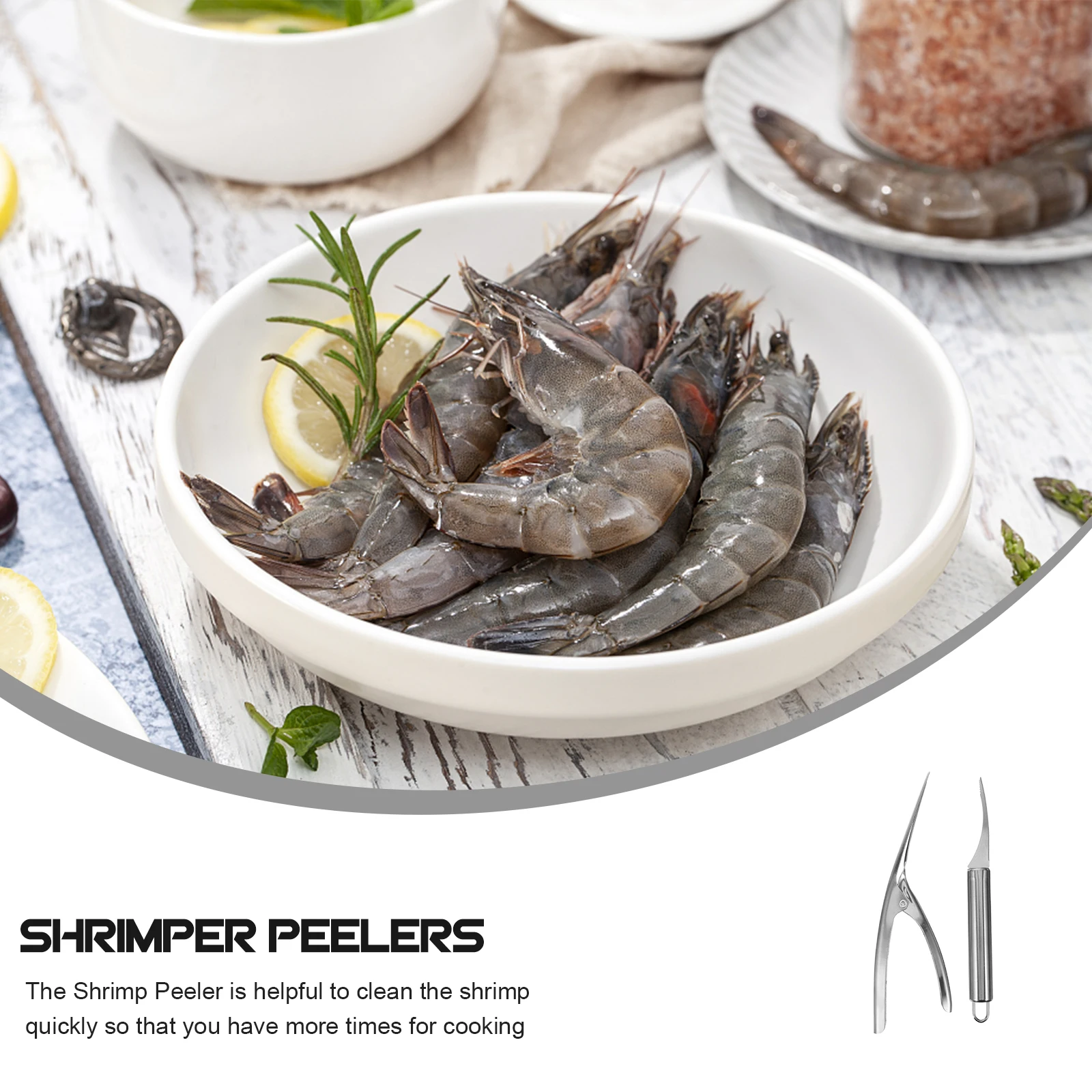 1Set Multi Function Shrimp Cleaner Stainless Steel Peeler Efficient Deveiner Tool Compact Fish Scaler for Kitchen Home Use
1Set Multi Function Shrimp Cleaner Stainless Steel Peeler Efficient Deveiner Tool Compact Fish Scaler for Kitchen Home Use