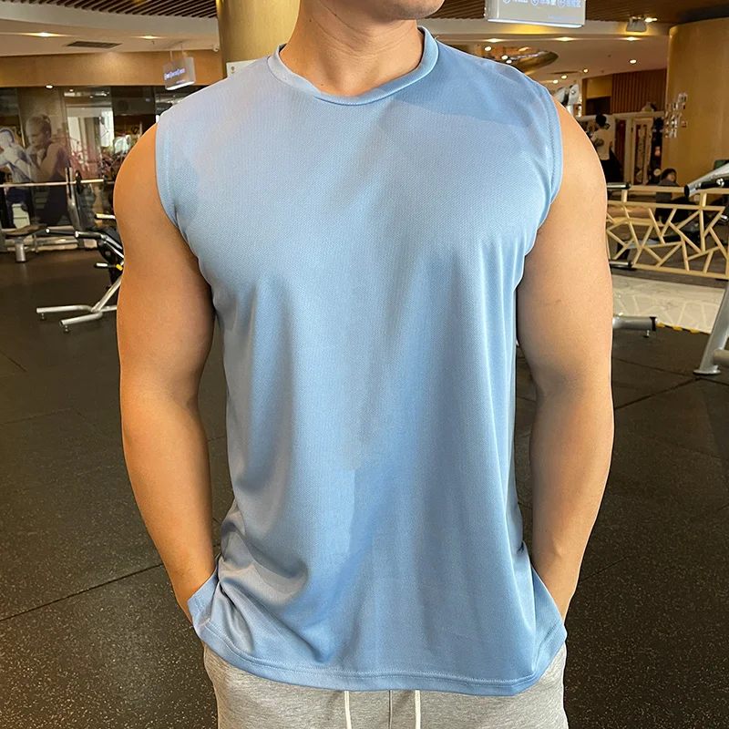 High quality Men Wide shoulder Running Vest Gym Sleeveless Track and field Shirt marathon Sport Training sides split Tank top
High quality Men Wide shoulder Running Vest Gym Sleeveless Track and field Shirt marathon Sport Training sides split Tank top