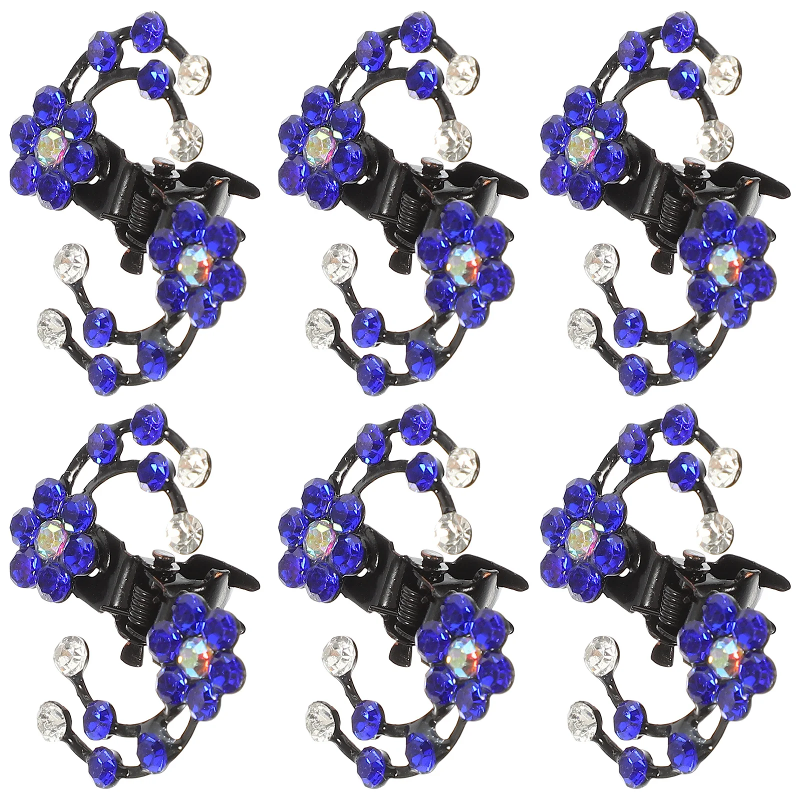 6Pcs Flower Hair Clip Plum Blossom Design Rhinestone Hairpin Mini Hair Claw Clamps for Women Daily Party Wear Dark Blue
6Pcs Flower Hair Clip Plum Blossom Design Rhinestone Hairpin Mini Hair Claw Clamps for Women Daily Party Wear Dark Blue